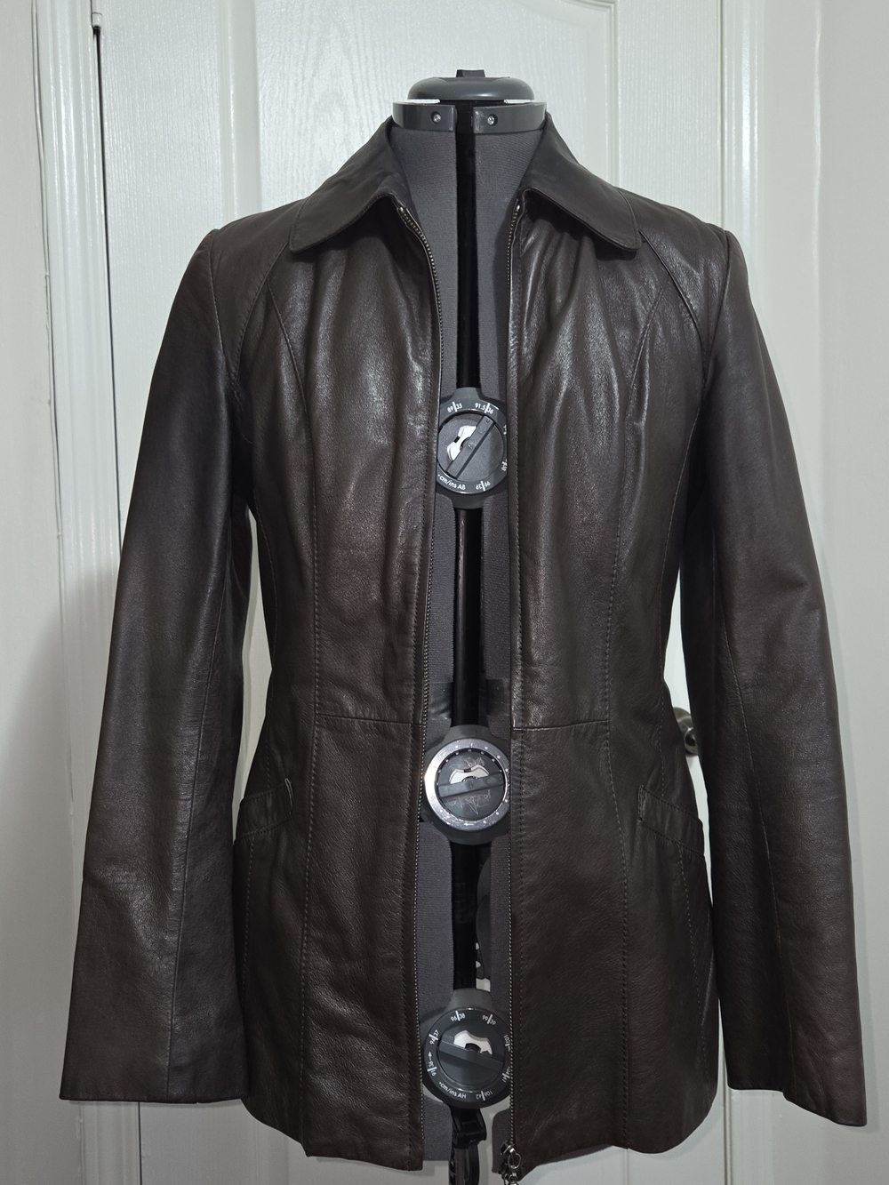 Danier Dark Brown Leather Jacket